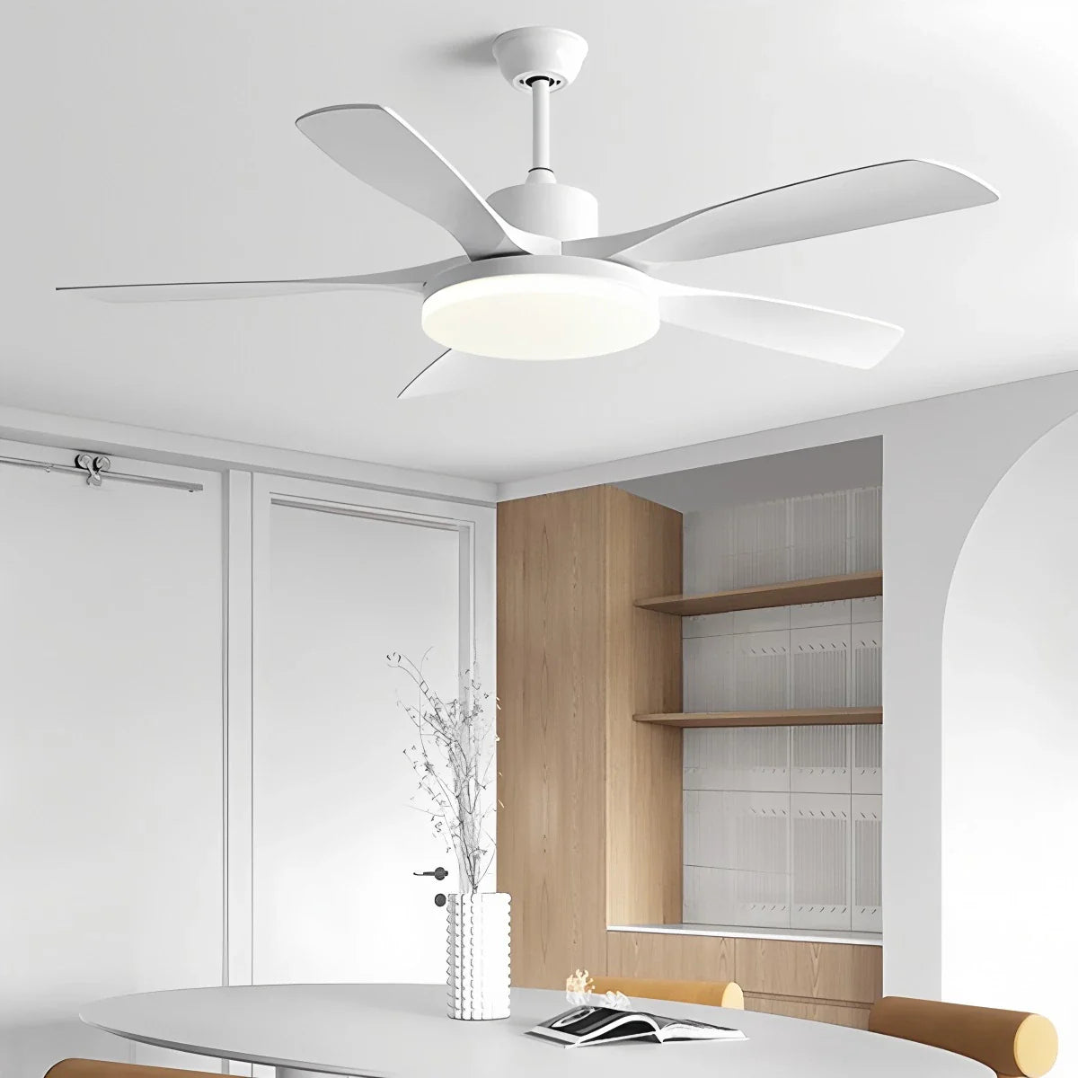 Wohnzimmer Deckenventilator mit 6 Flügeln und Beleuchtung