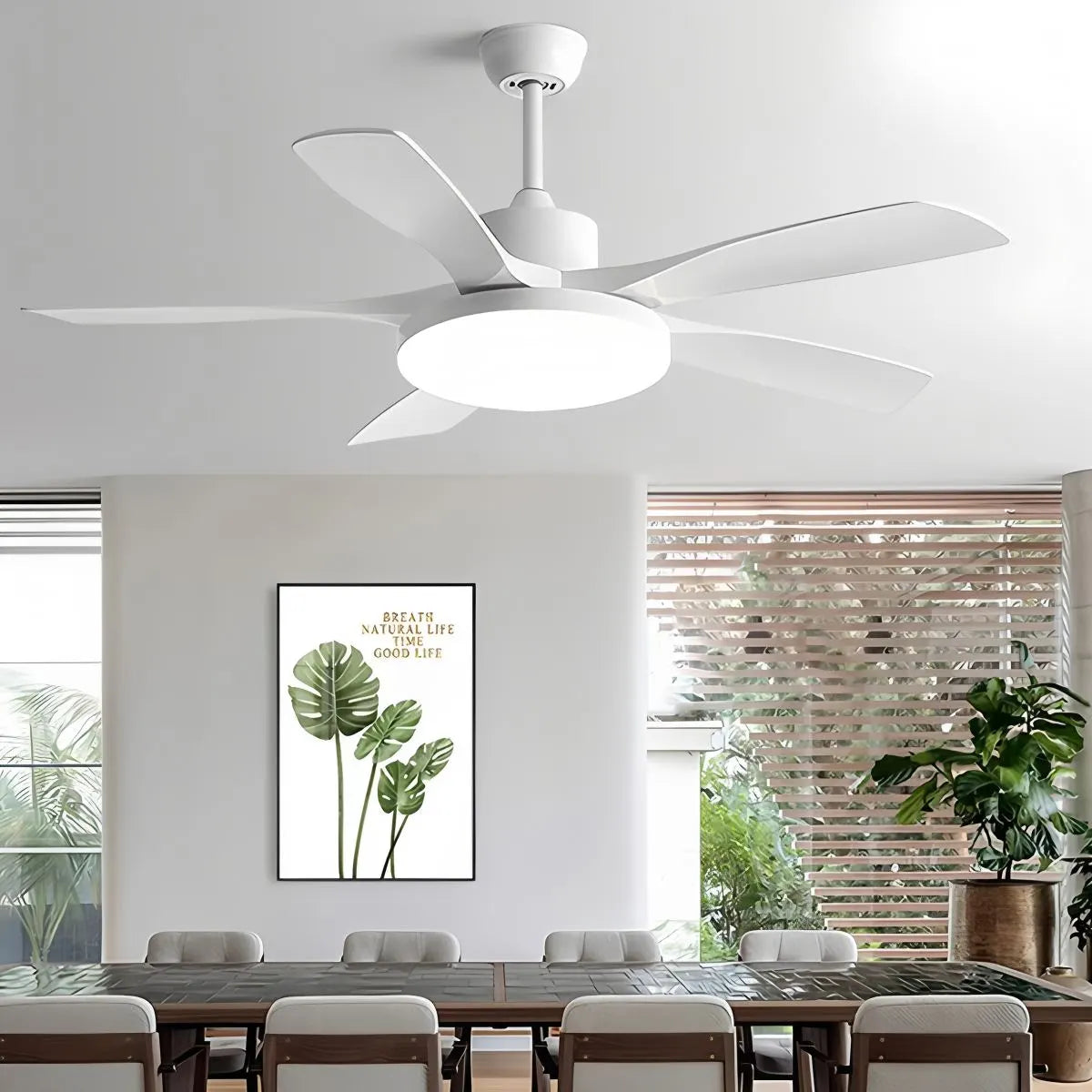 Wohnzimmer Deckenventilator mit 6 Flügeln und Beleuchtung
