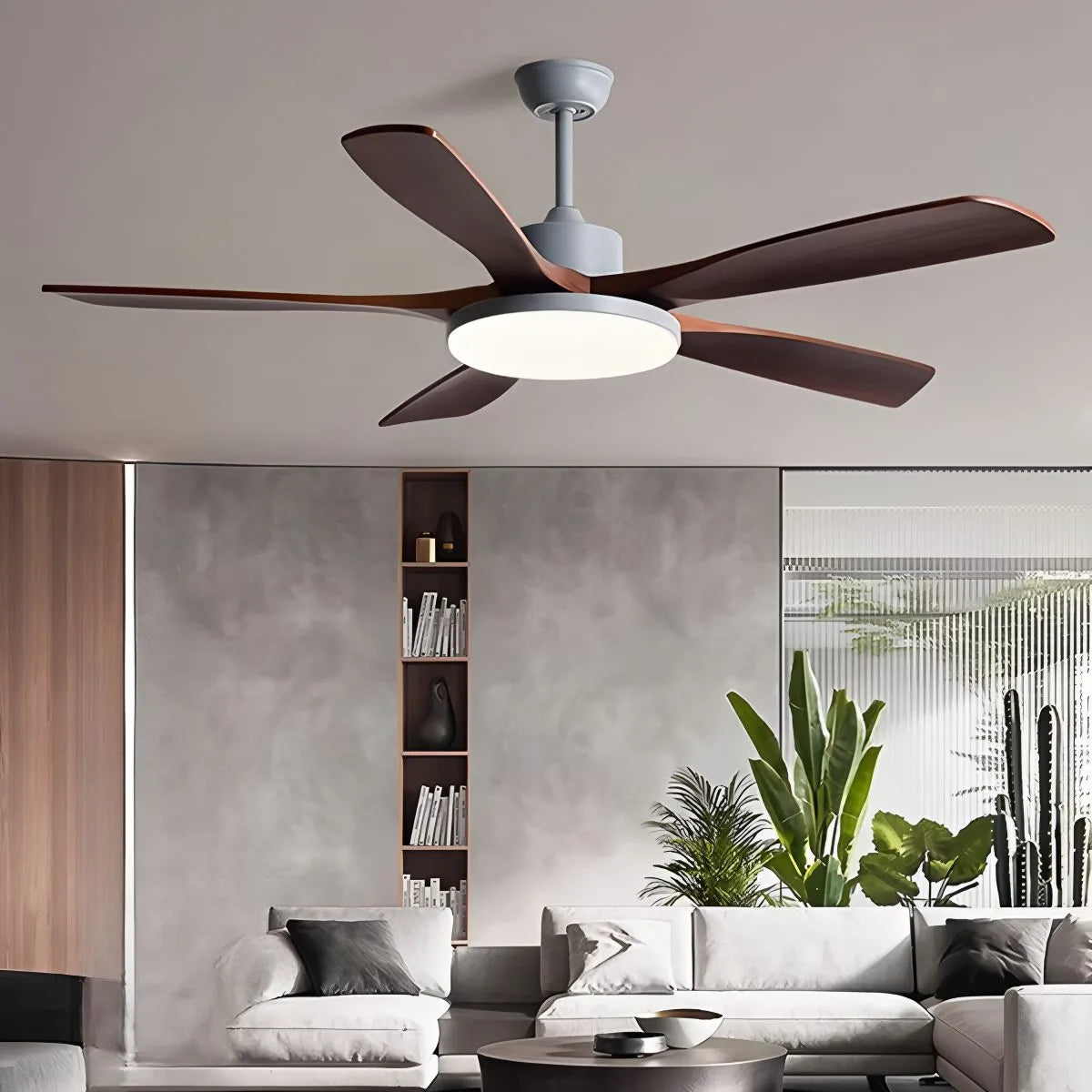 Wohnzimmer Deckenventilator Minimalistisch mit Beleuchtung