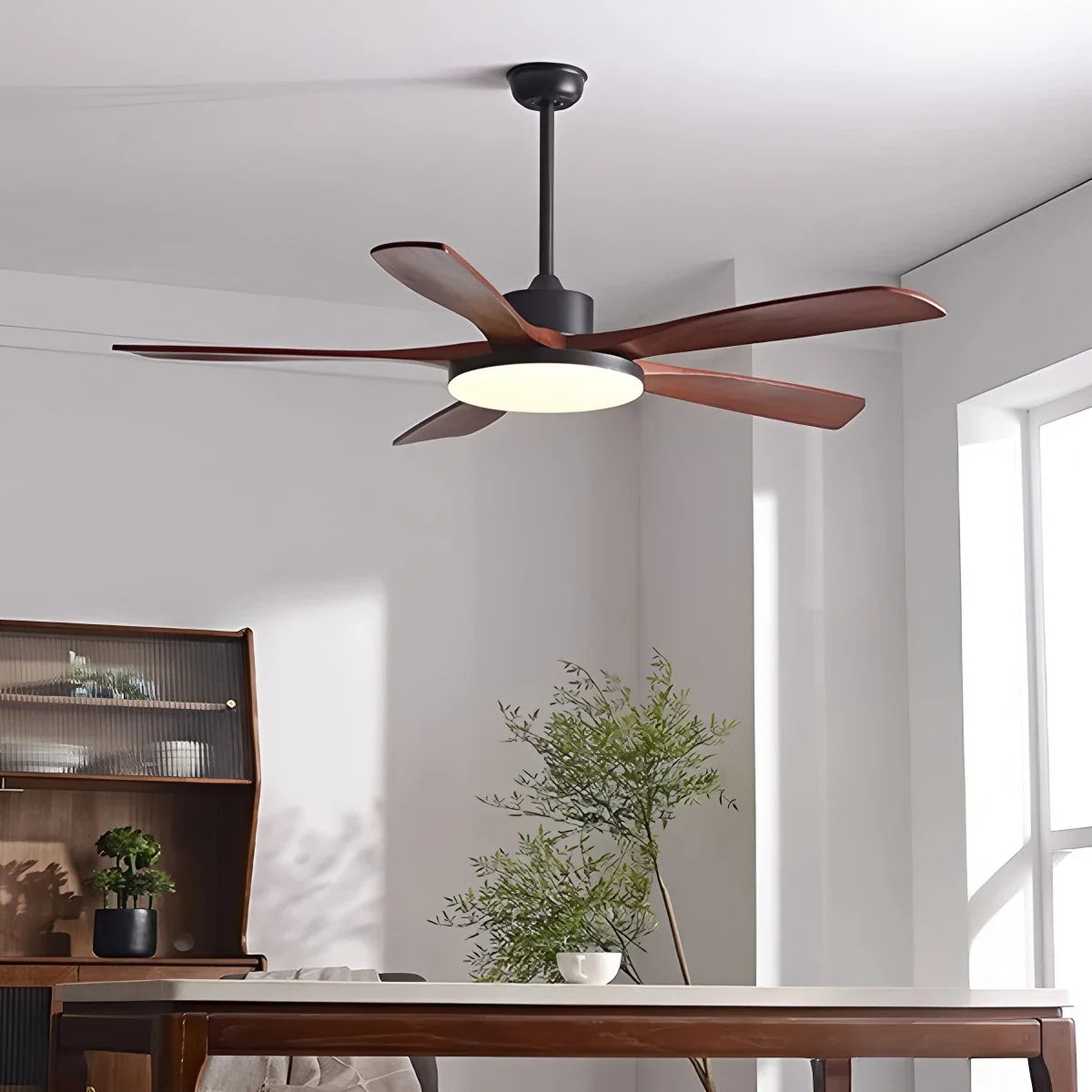 Wohnzimmer Deckenventilator Minimalistisch mit Beleuchtung