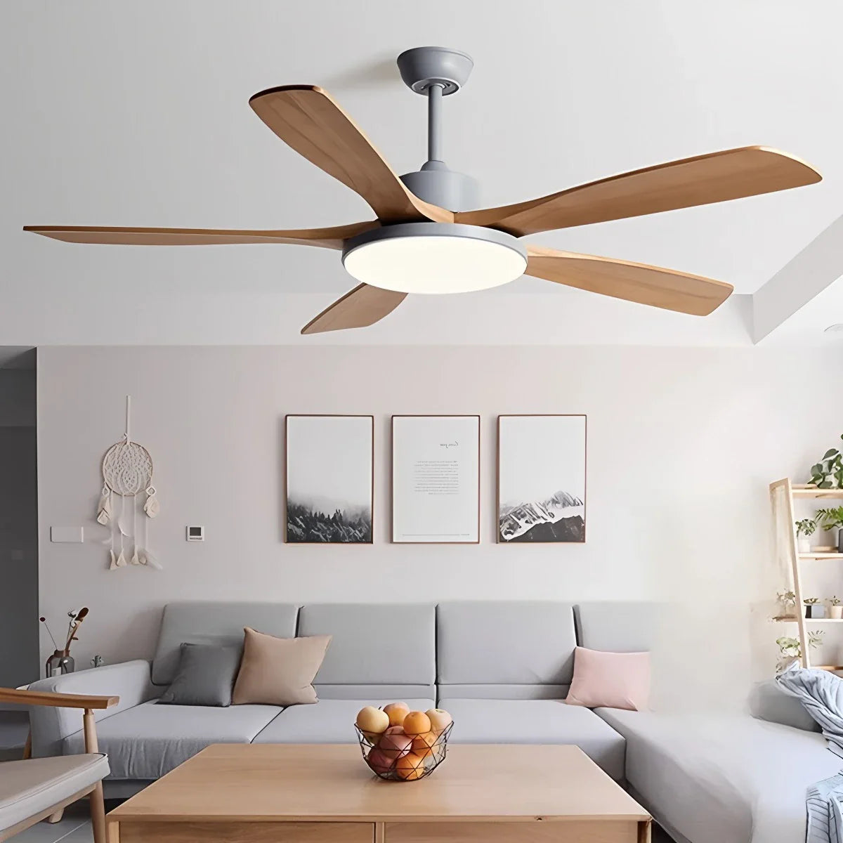 Wohnzimmer Deckenventilator Minimalistisch mit Beleuchtung