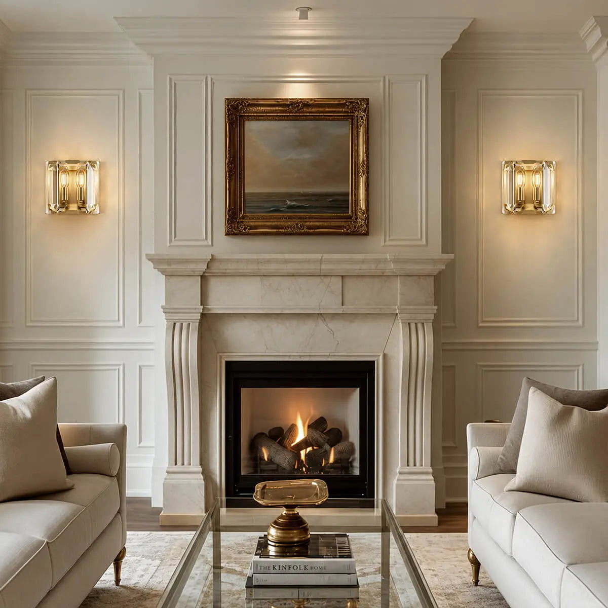 Luxury Brass Crystal Sconce