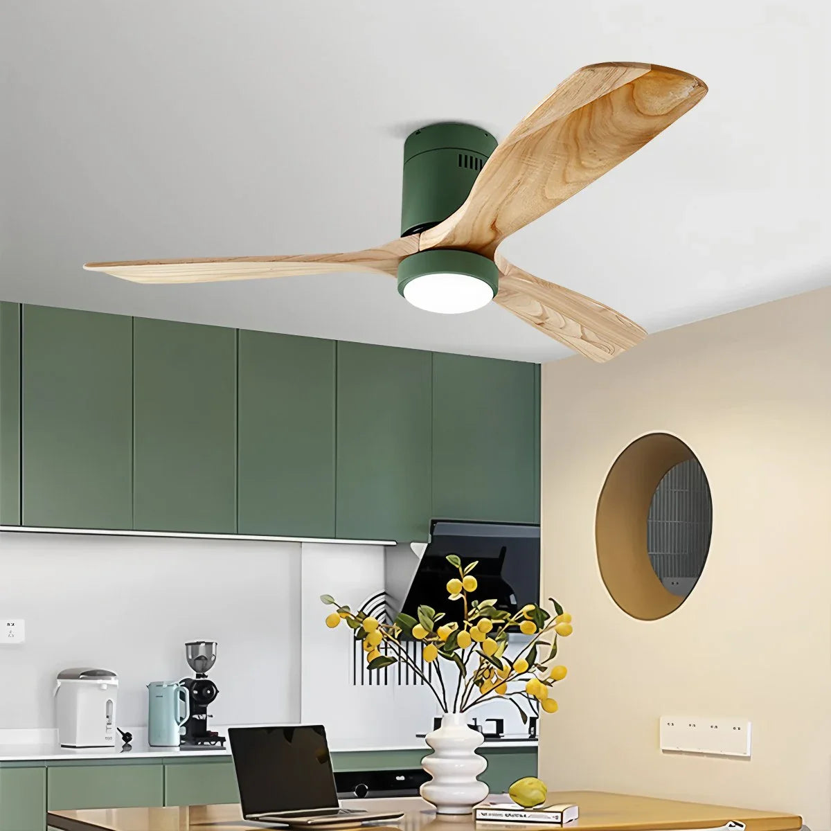 Deckenventilatorlampe im Mid-Century Modern Stil (Hugger)