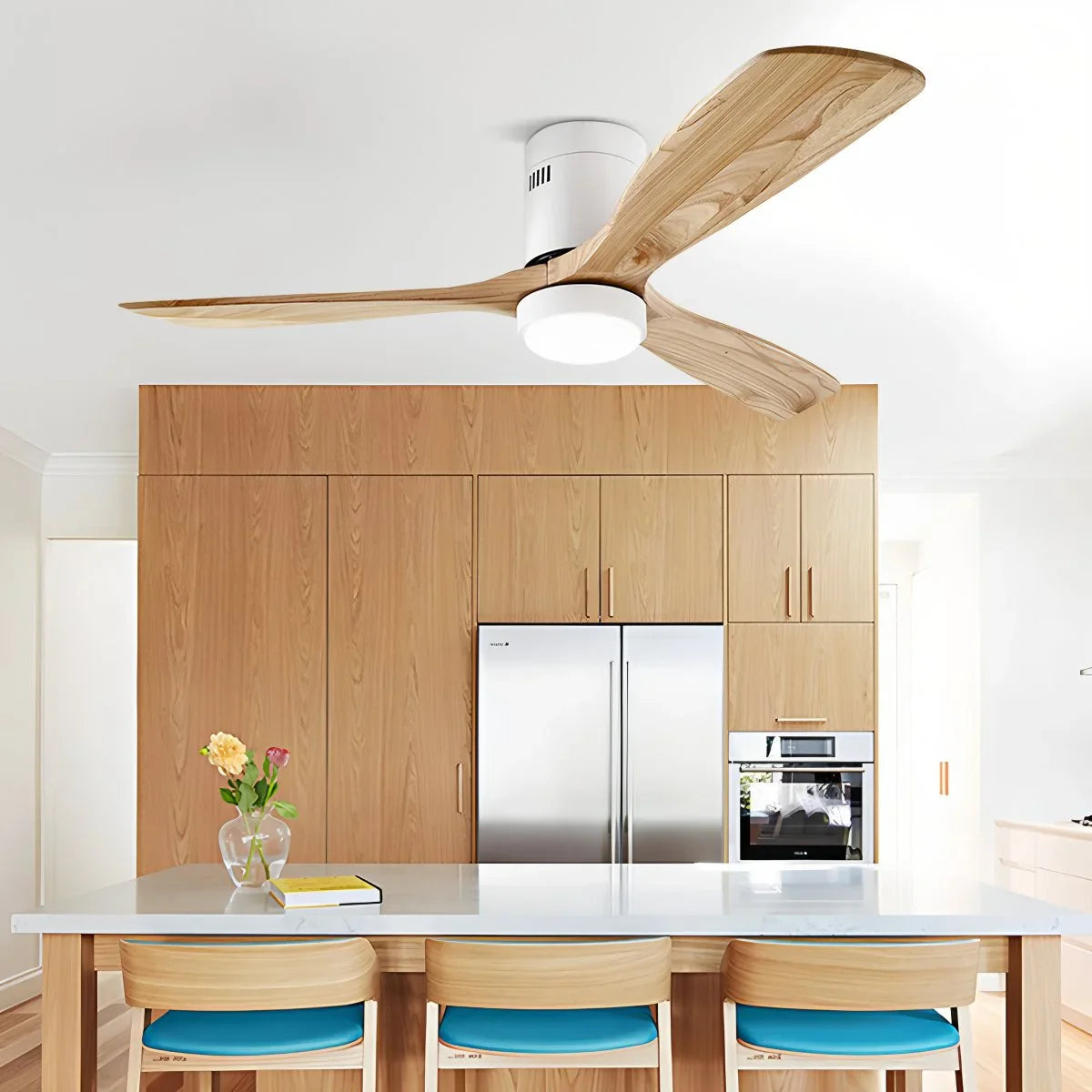 Deckenventilatorlampe im Mid-Century Modern Stil (Hugger)