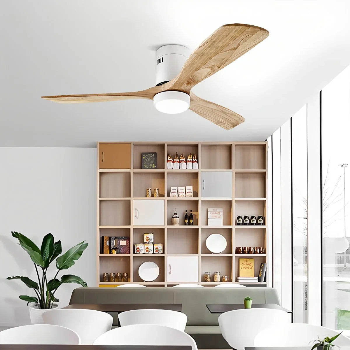 Deckenventilatorlampe im Mid-Century Modern Stil (Hugger)