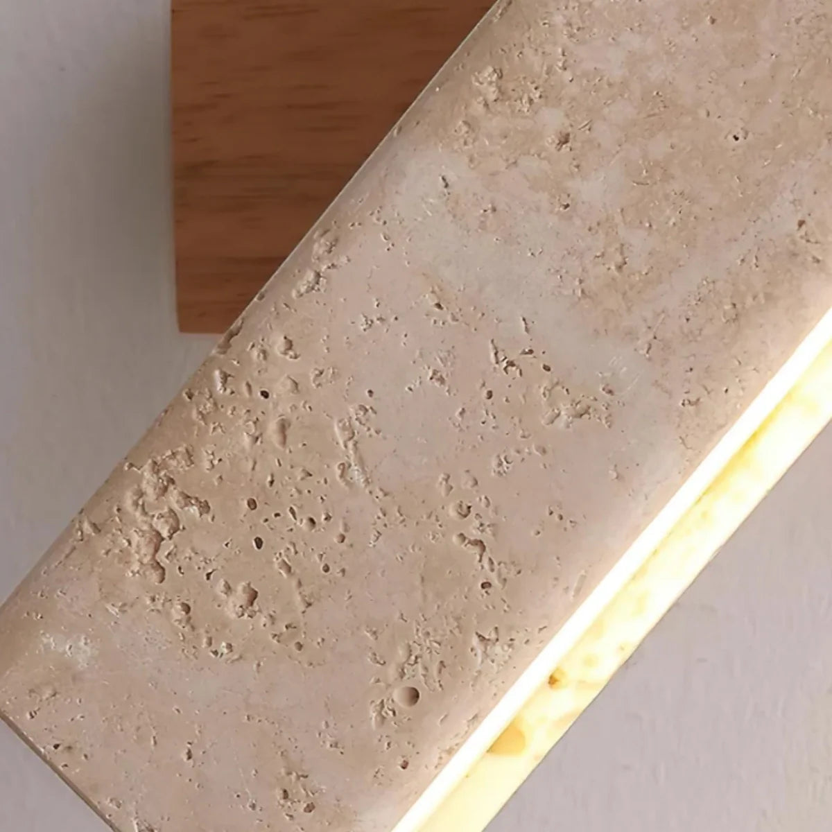 Strata Travertine Minimalist Wall Lamp