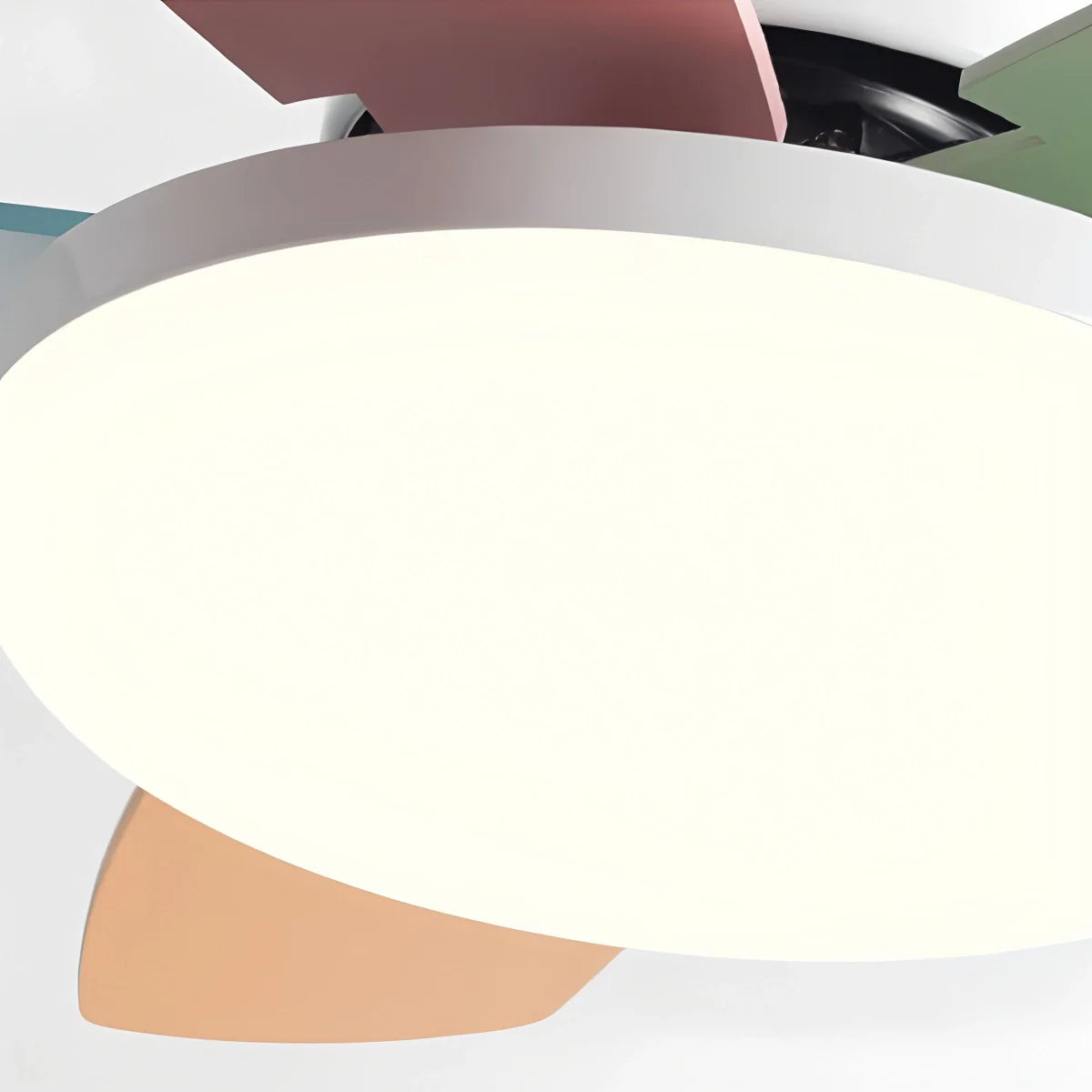 Nordische Bunte Blatt Deckenventilator-Leuchte