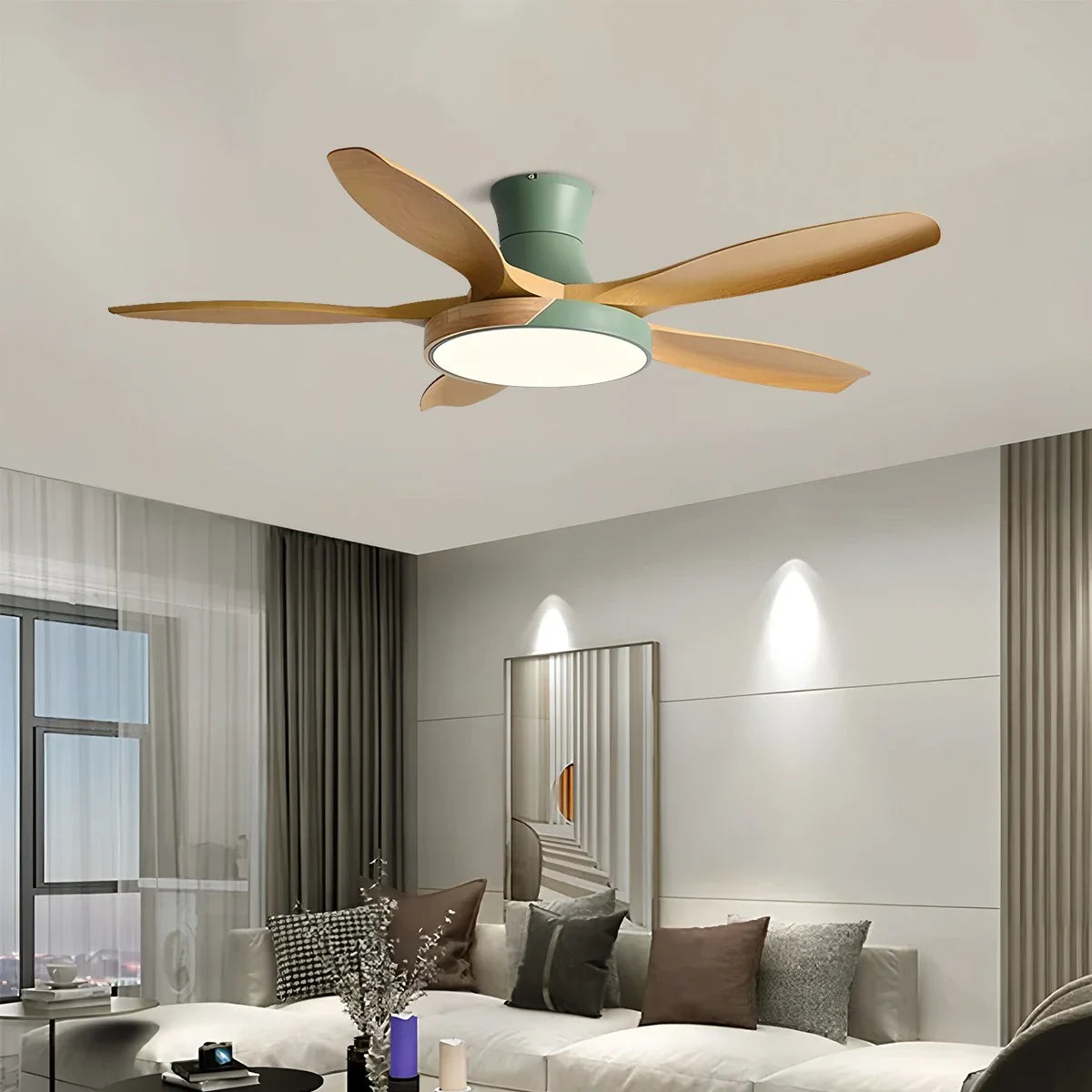 Nordic 5-Flügel LED Deckenventilator mit Beleuchtung