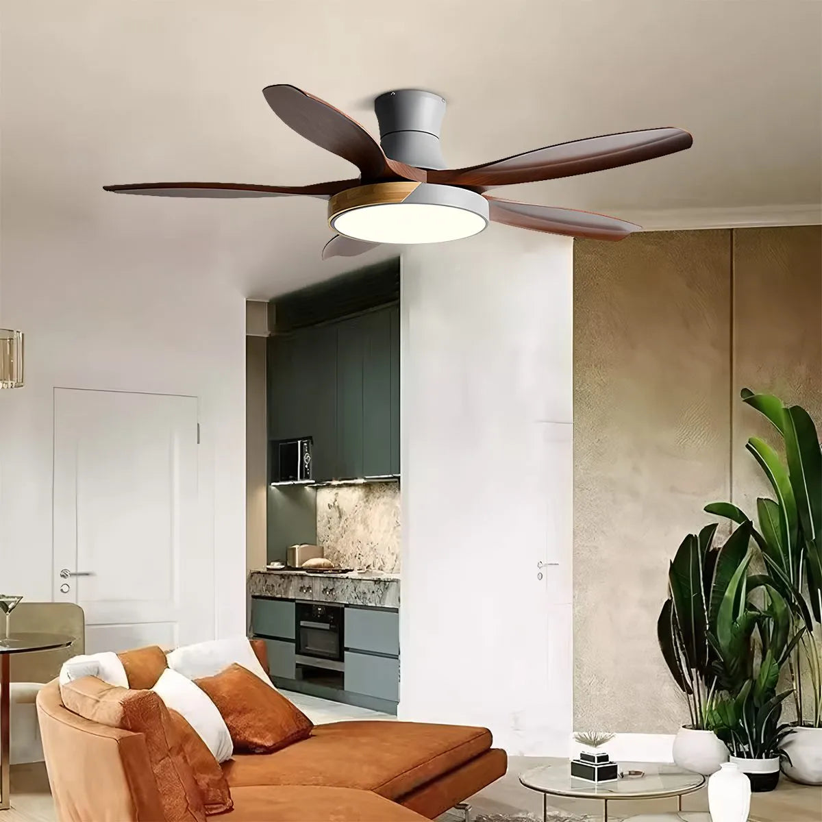 Nordic 5-Flügel LED Deckenventilator mit Beleuchtung