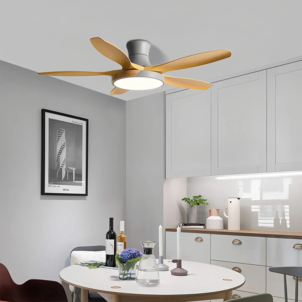 Nordic 5-Flügel LED Deckenventilator mit Beleuchtung