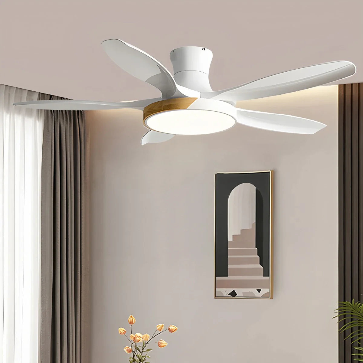Nordic 5-Flügel LED Deckenventilator mit Beleuchtung