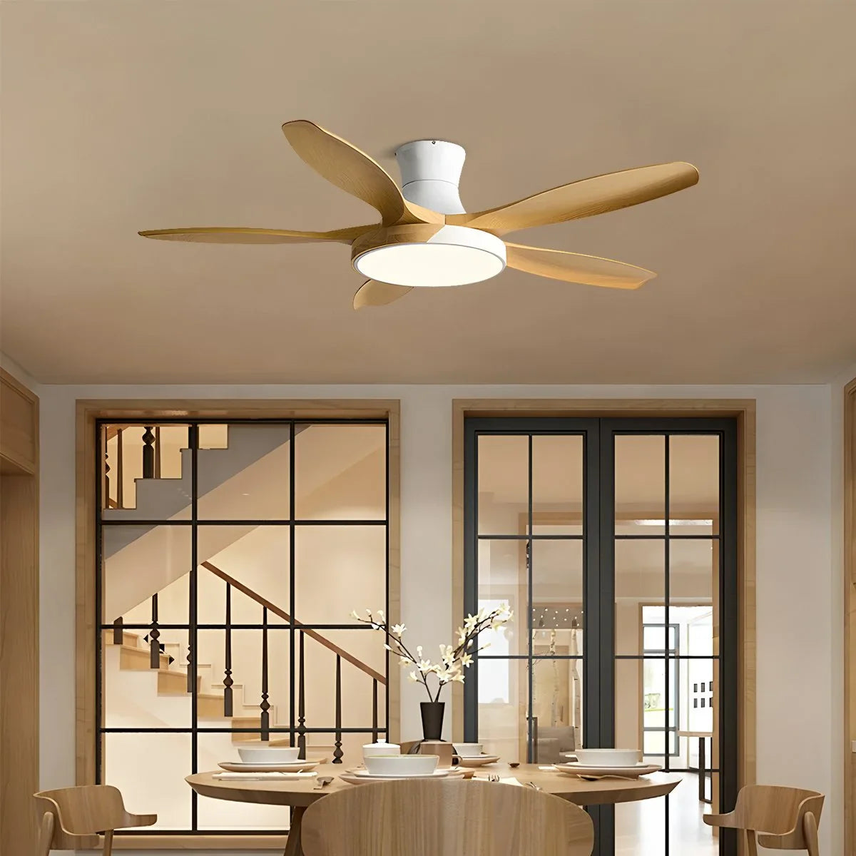 Nordic 5-Flügel LED Deckenventilator mit Beleuchtung