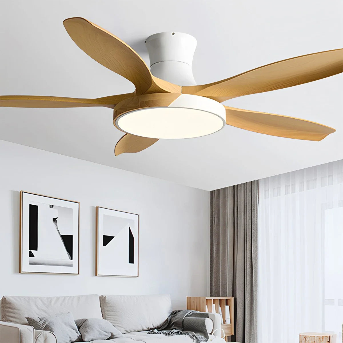 Nordic 5-Flügel LED Deckenventilator mit Beleuchtung