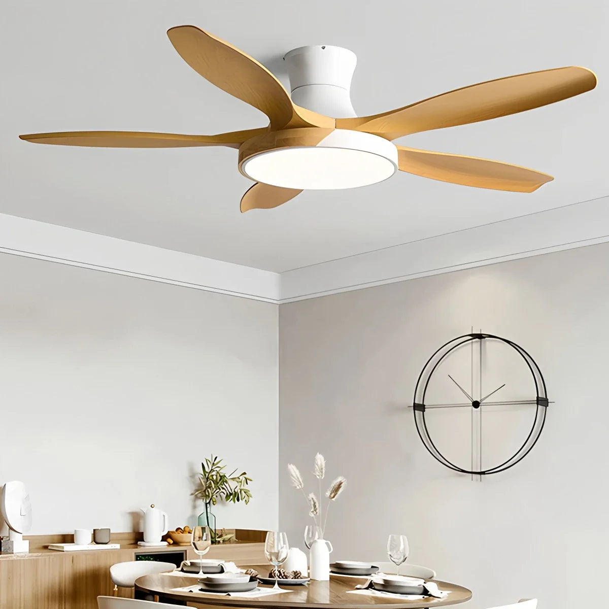 Nordic 5-Flügel LED Deckenventilator mit Beleuchtung