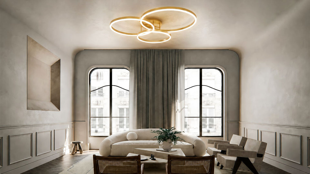Ring-Deckenleuchte für moderne Wohn- und Schlafzimmer