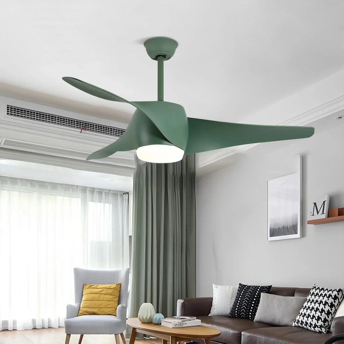 Propeller-Deckenventilatorleuchte für das Esszimmer