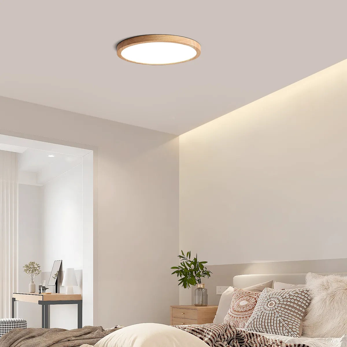 Zenno Wabi-sabi Modern Round Ceiling Light