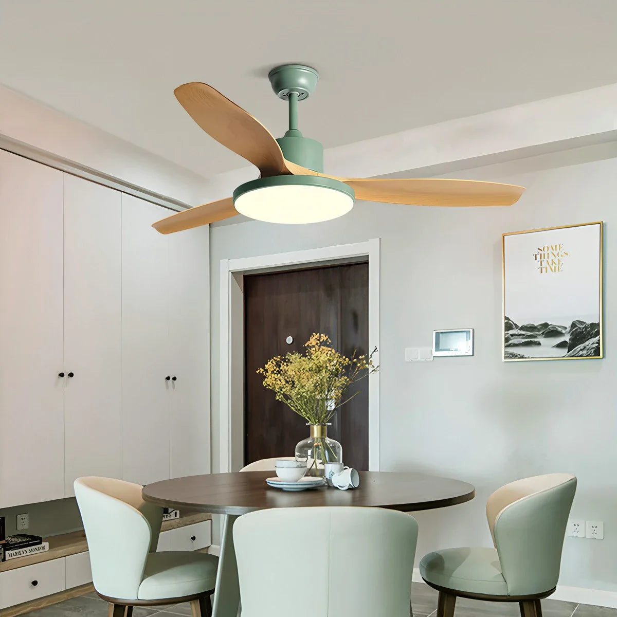 Scandi Deckenventilator mit Beleuchtung, beidseitig montierbar
