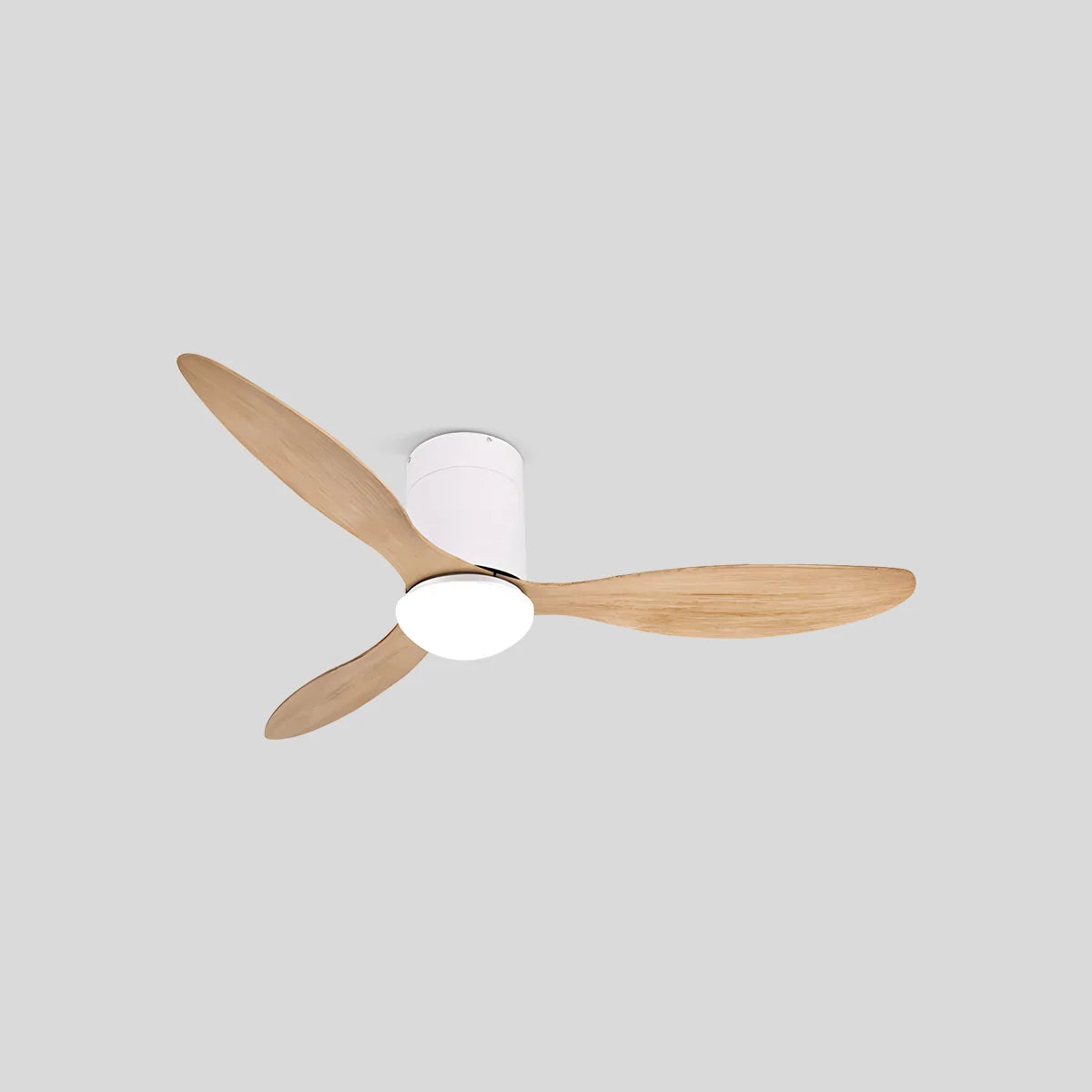 Antizer 3 Blade Modern Ceiling Fan with Light Style B Oak