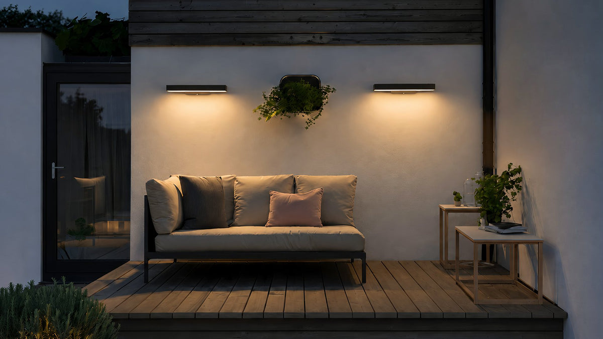 Vynova Outdoor-Linear-Wandleuchte für Veranda und Außenbeleuchtung