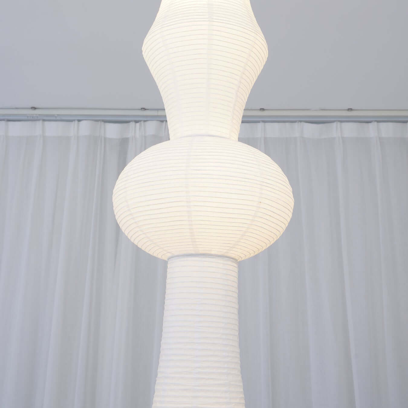 Hängeleuchte mit Washi-Papierecken