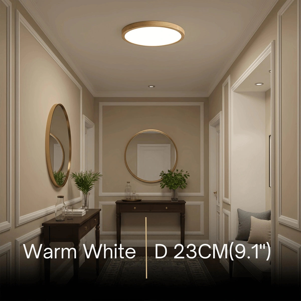 Zenno Wabi-sabi Modern Round Ceiling Light
