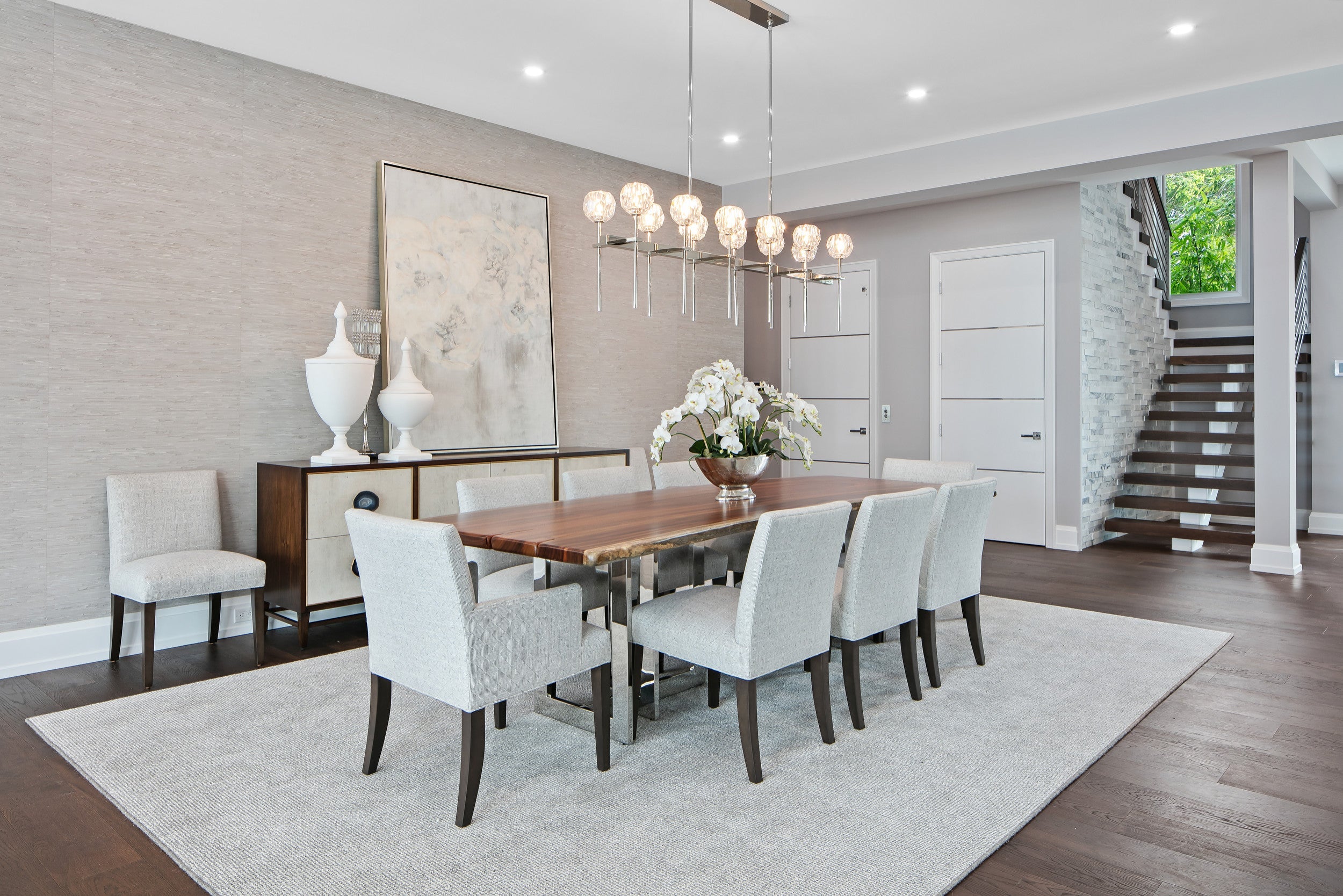 Crystal Linear Chandelier – Boule