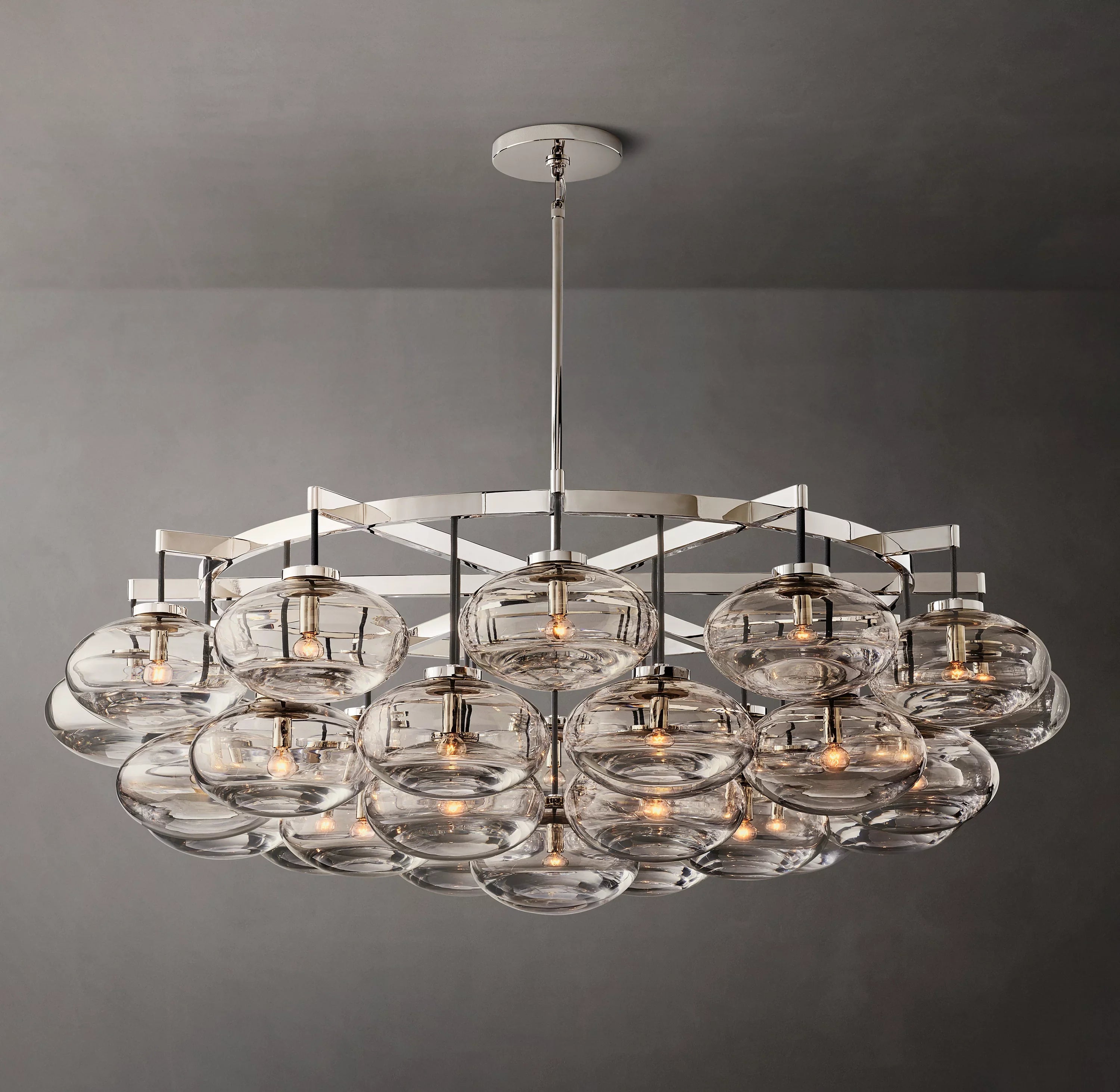 Globe Glass Cluster Chandelier - Cabrette