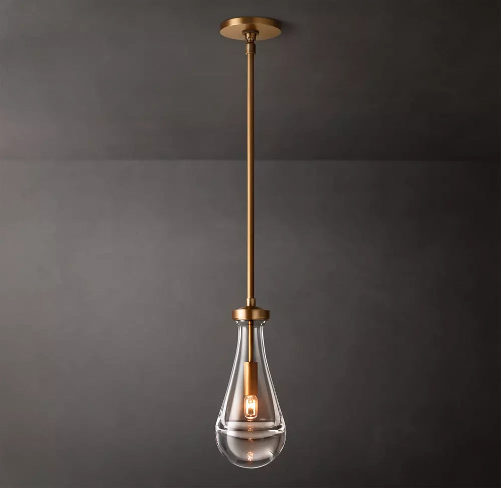 Raindrop Glass Pendant Light – Ava
