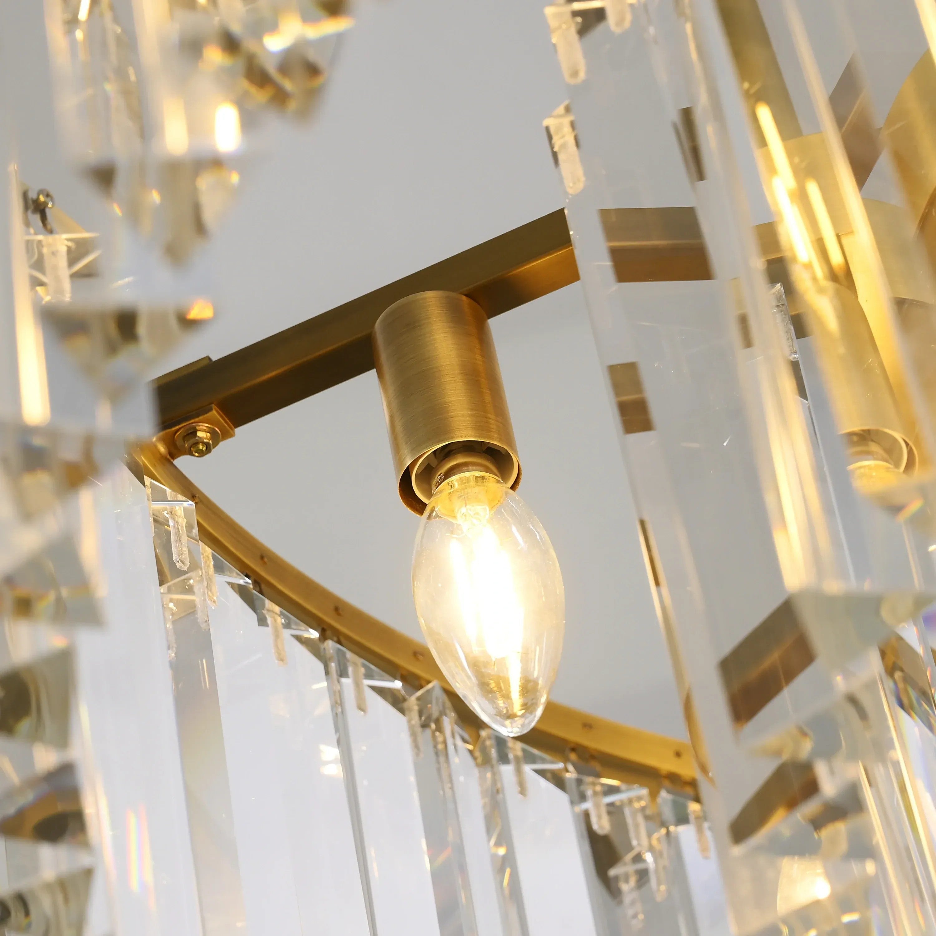 Crystal Prism Round Chandelier - Rhys