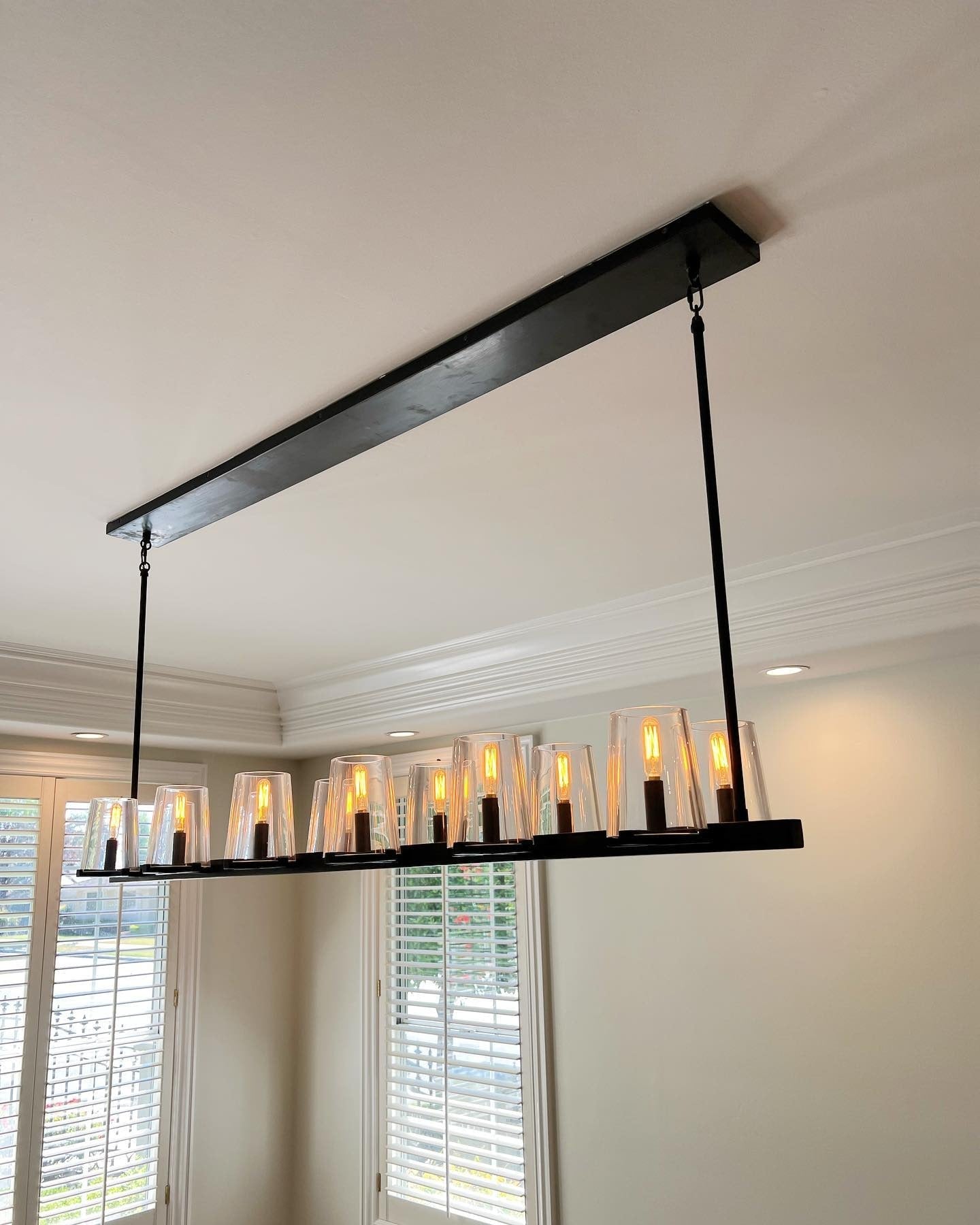 Hurricane Candle Linear Chandelier - Pauillac