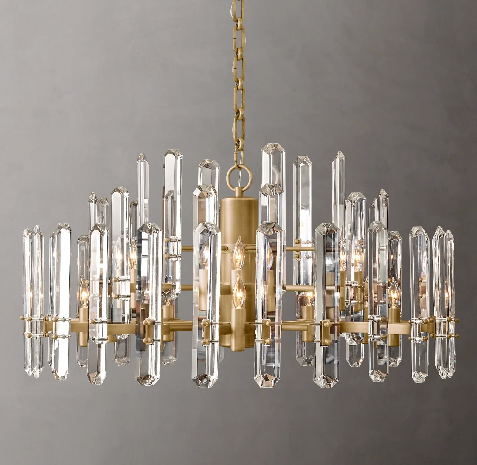 Crystal Prism Round Chandelier - Bonnington