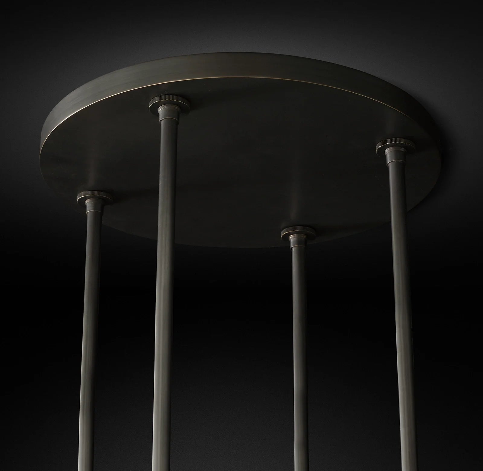 Cylindrical Glass Candle Round Chandelier - Ravelle