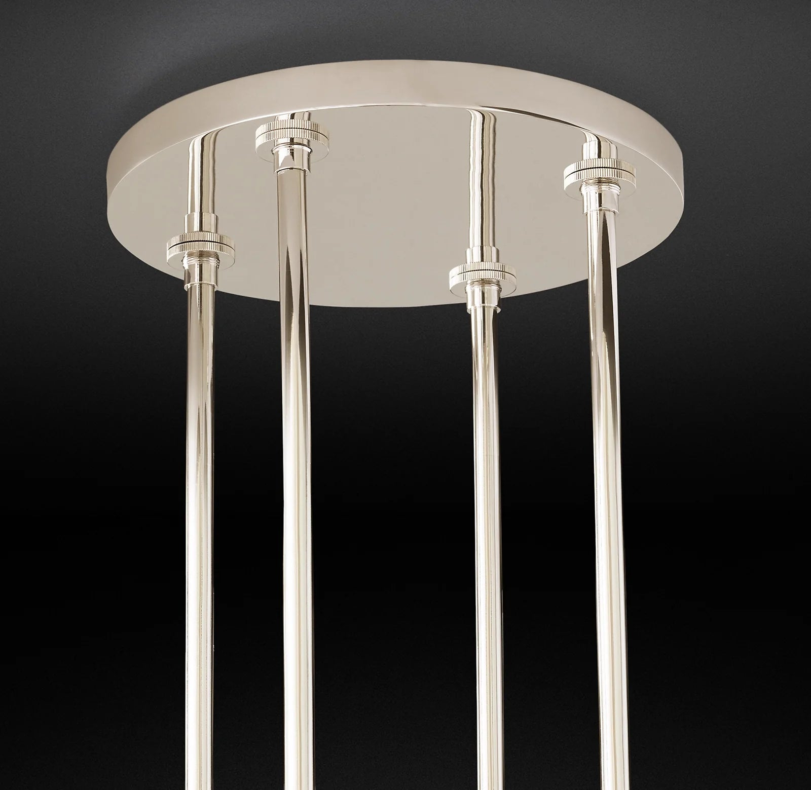 Cylindrical Glass Candle Round Chandelier - Ravelle
