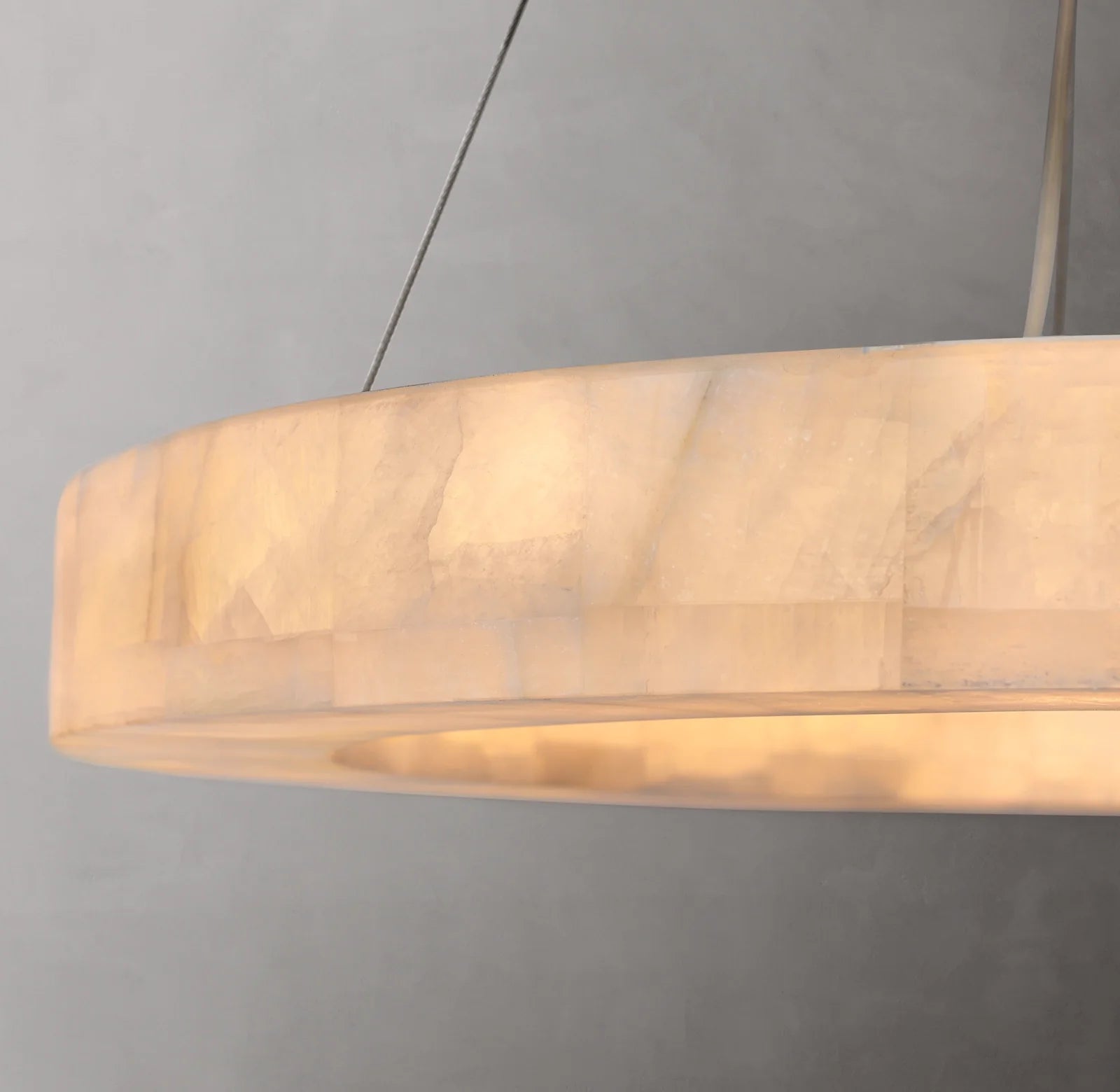 Lueur Round Alabaster Chandelier - Rivage
