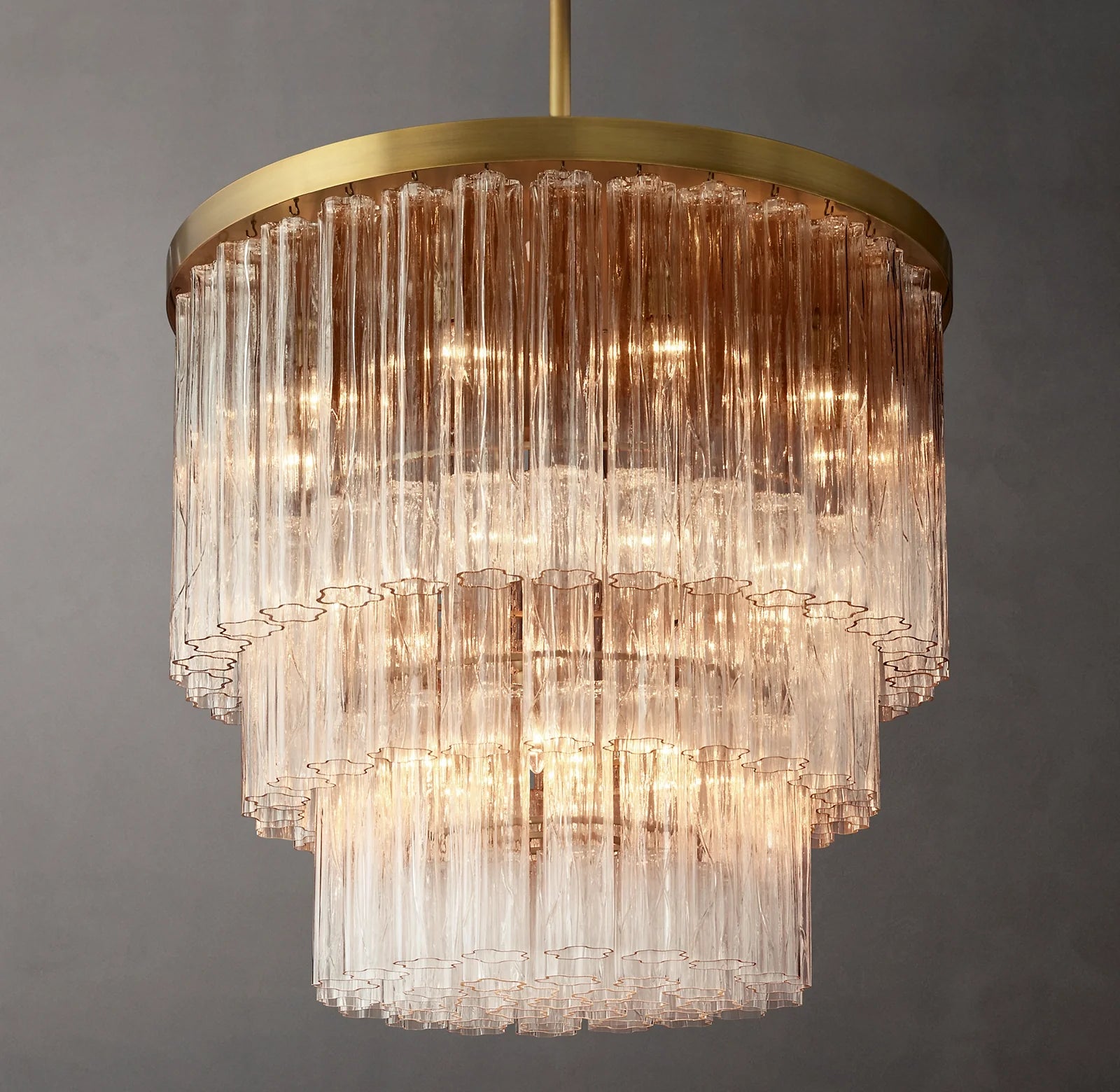 Tronchi Glass Tiered Chandelier - Cielo