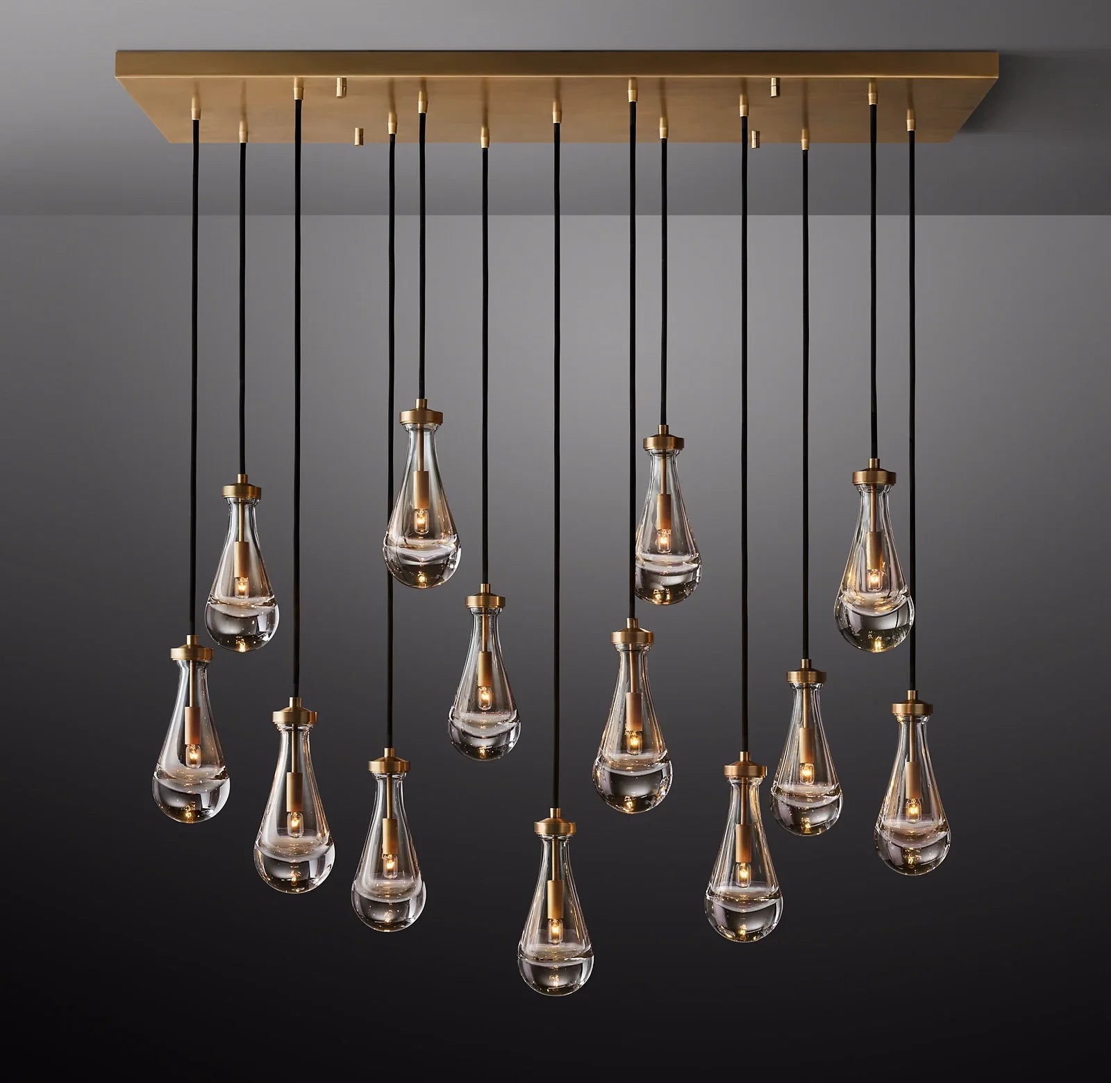 Raindrop Linear Chandelier – Ava