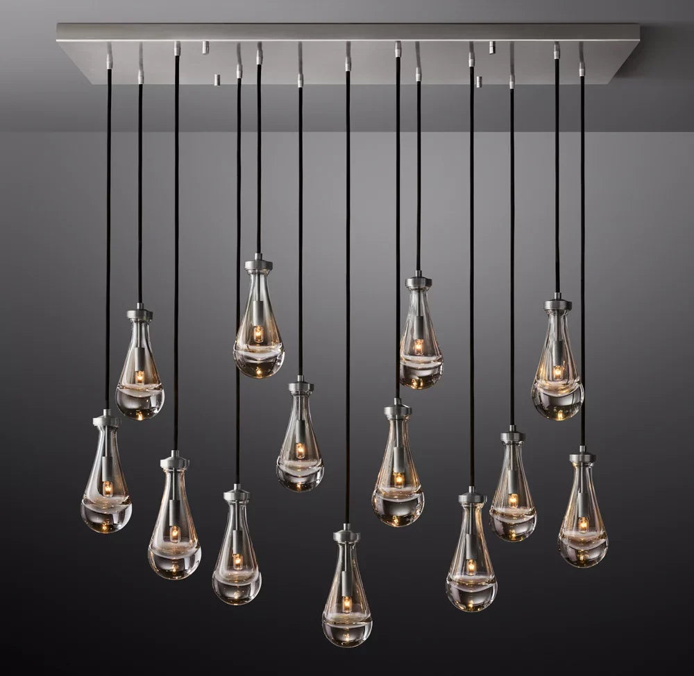 Raindrop Linear Chandelier – Ava