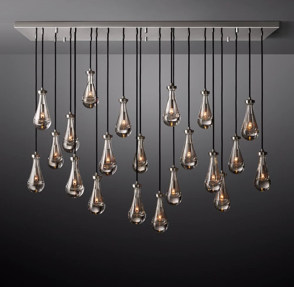 Raindrop Linear Chandelier – Ava
