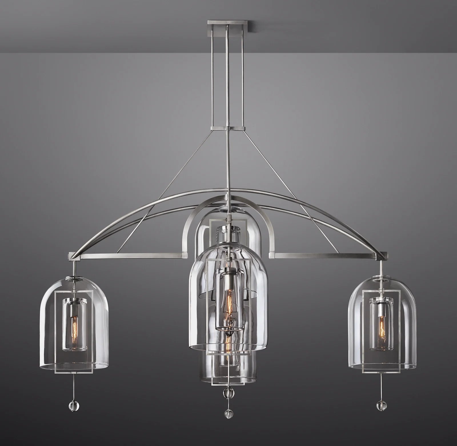 Bell Glass Chandelier - Fulcrum