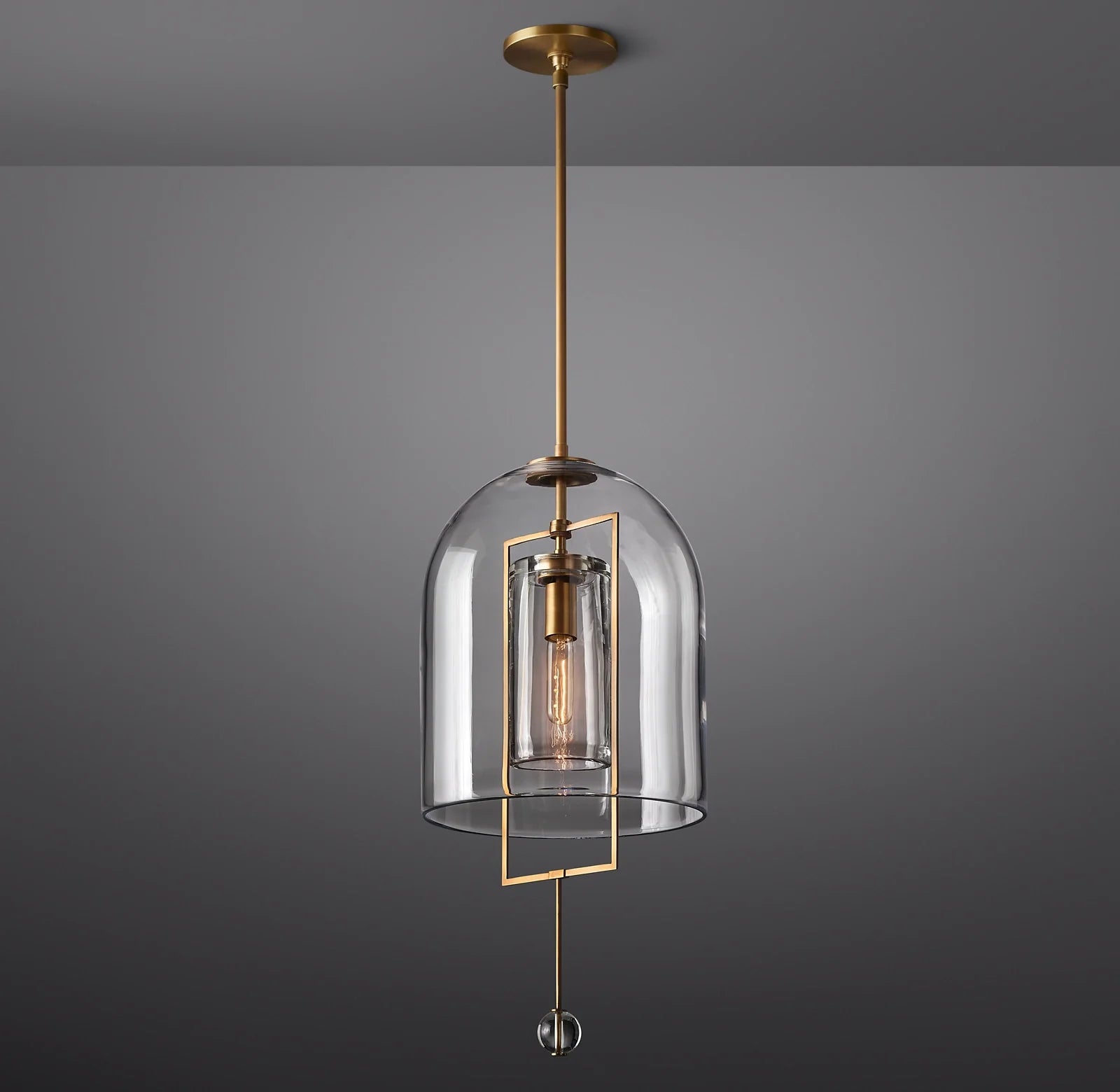 Bell Glass Pendant Light - Fulcrum