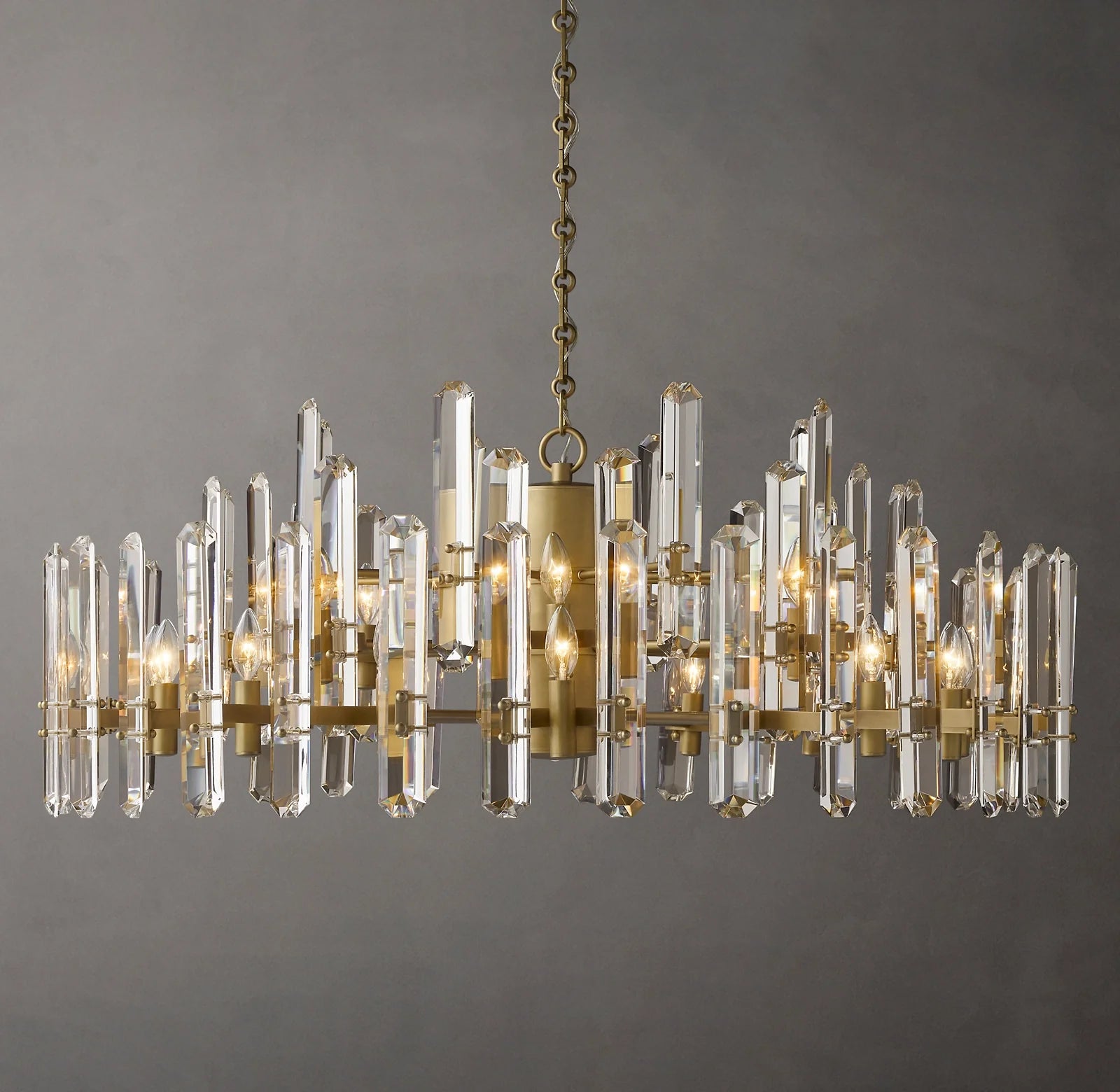 Crystal Prism Round Chandelier - Bonnington