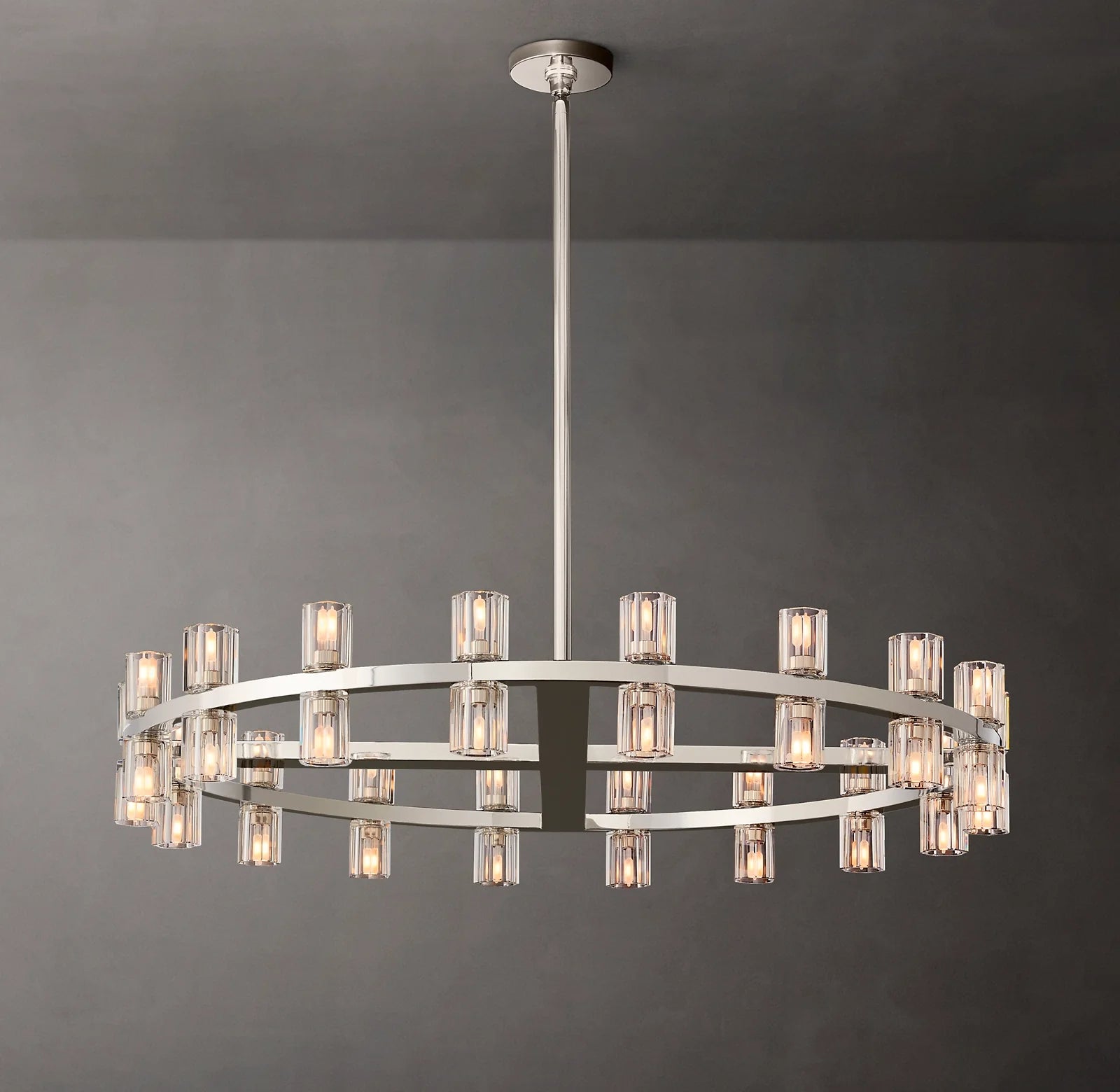 Hexagonal Crystal Round Chandelier – Arcachon