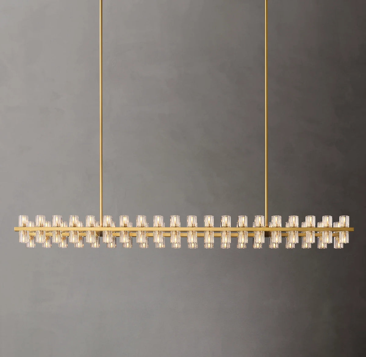 Hexagonal Crystal Linear Chandelier – Arcachon
