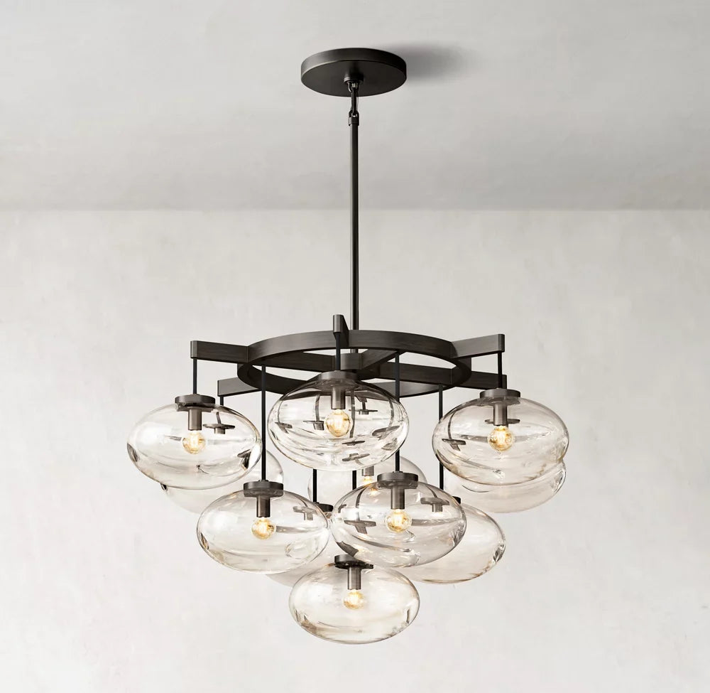 Globe Glass Cluster Chandelier - Cabrette