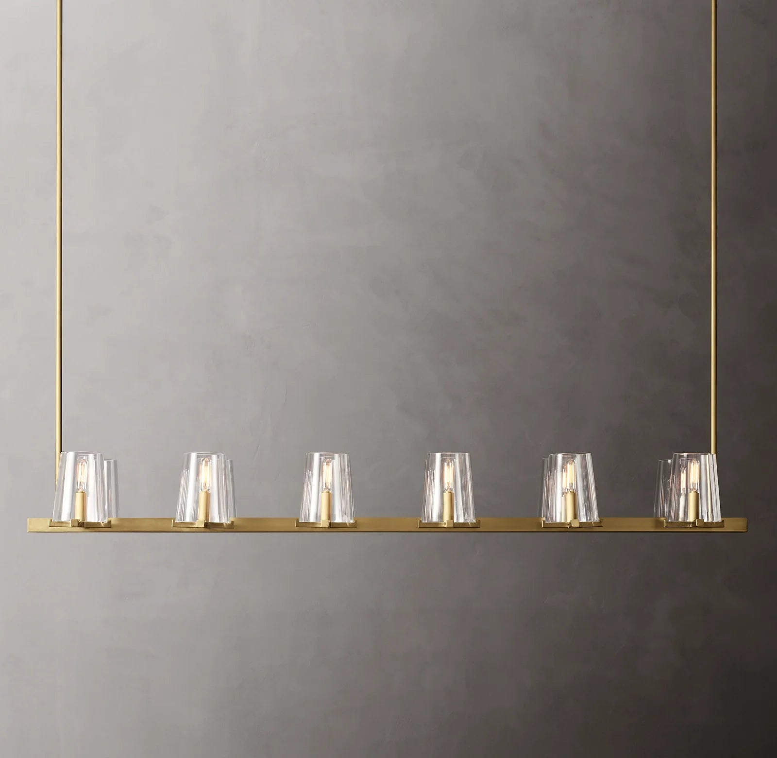 Hurricane Candle Linear Chandelier - Pauillac