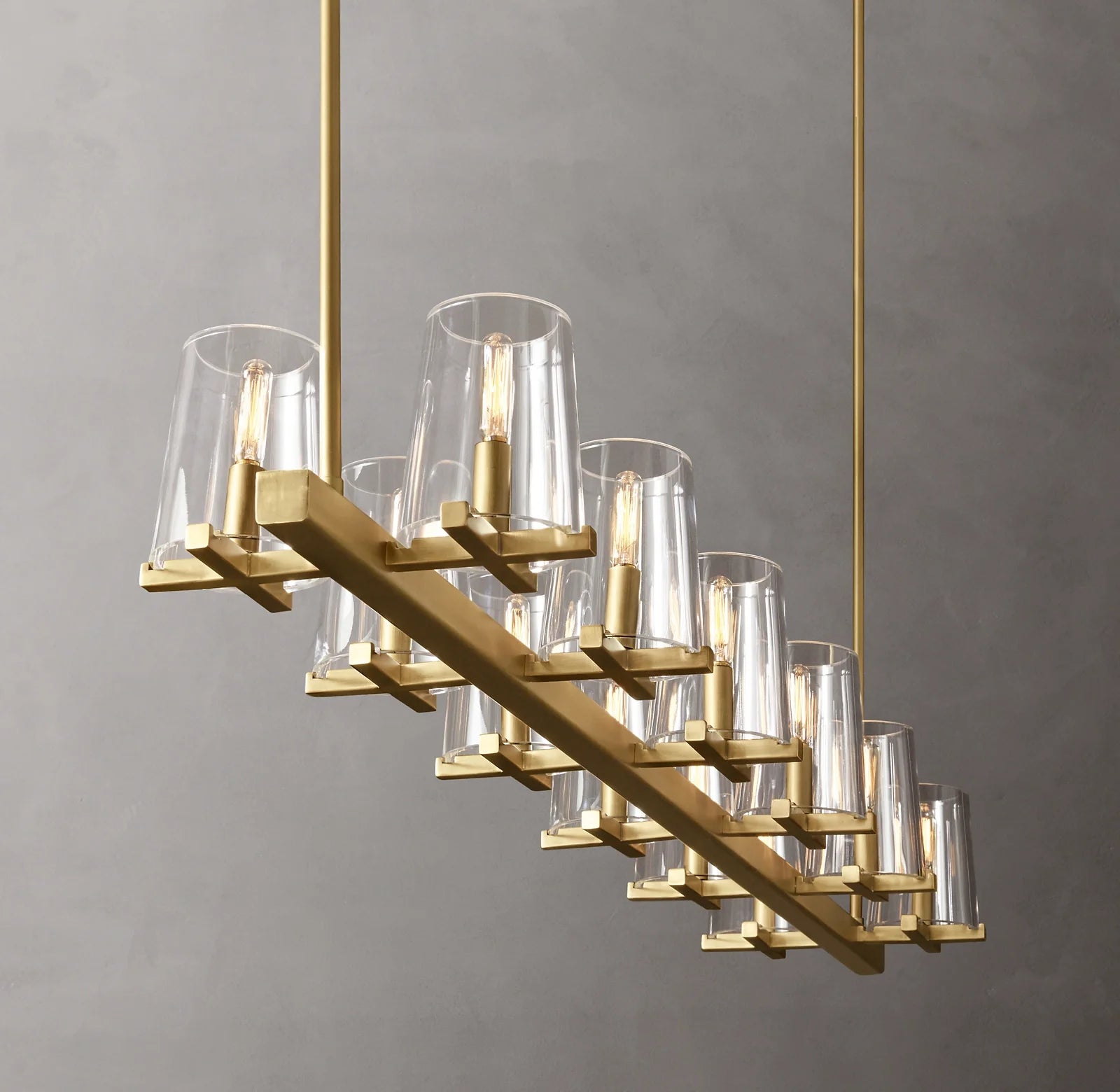 Hurricane Candle Linear Chandelier - Pauillac