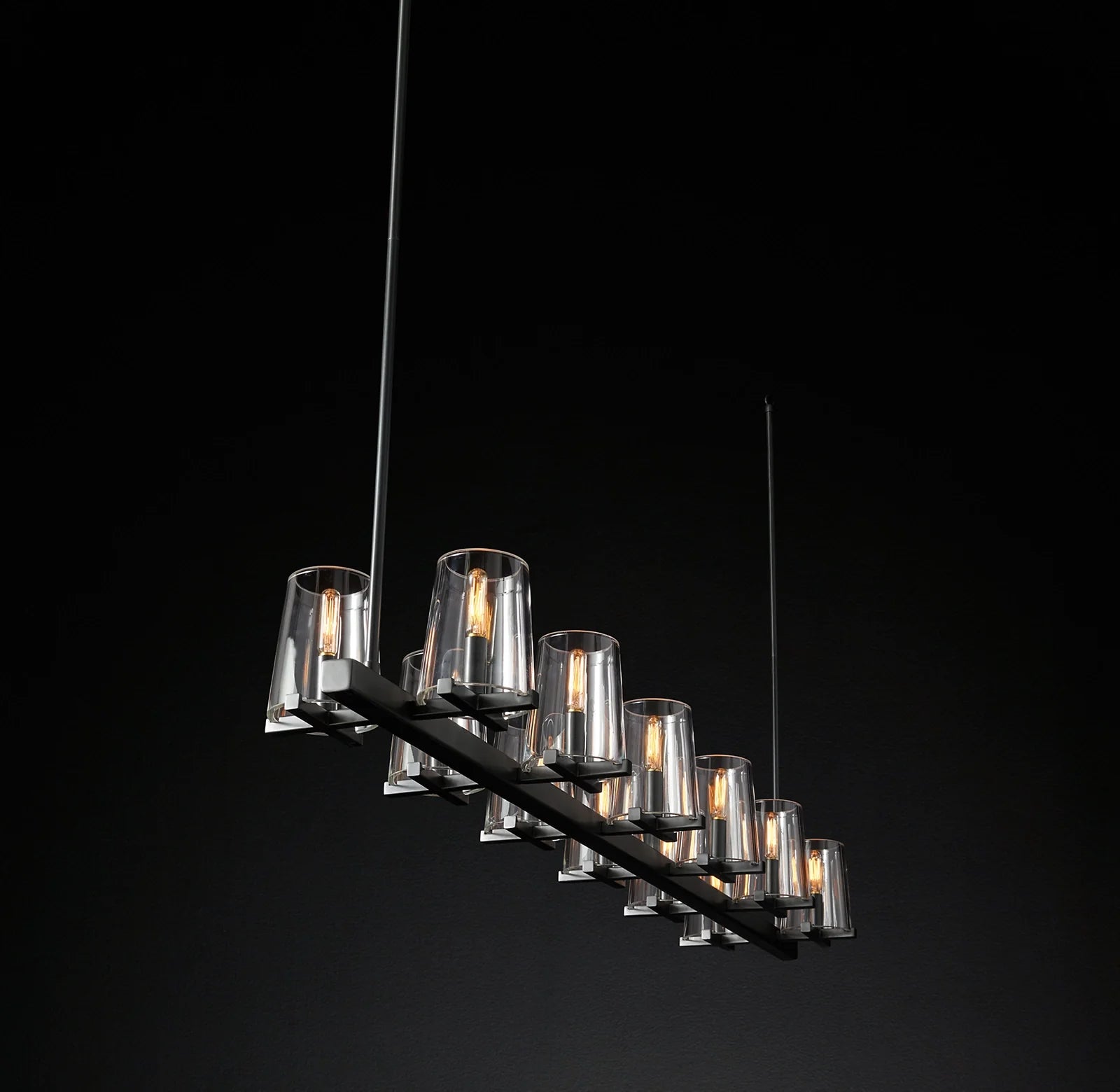 Hurricane Candle Linear Chandelier - Pauillac