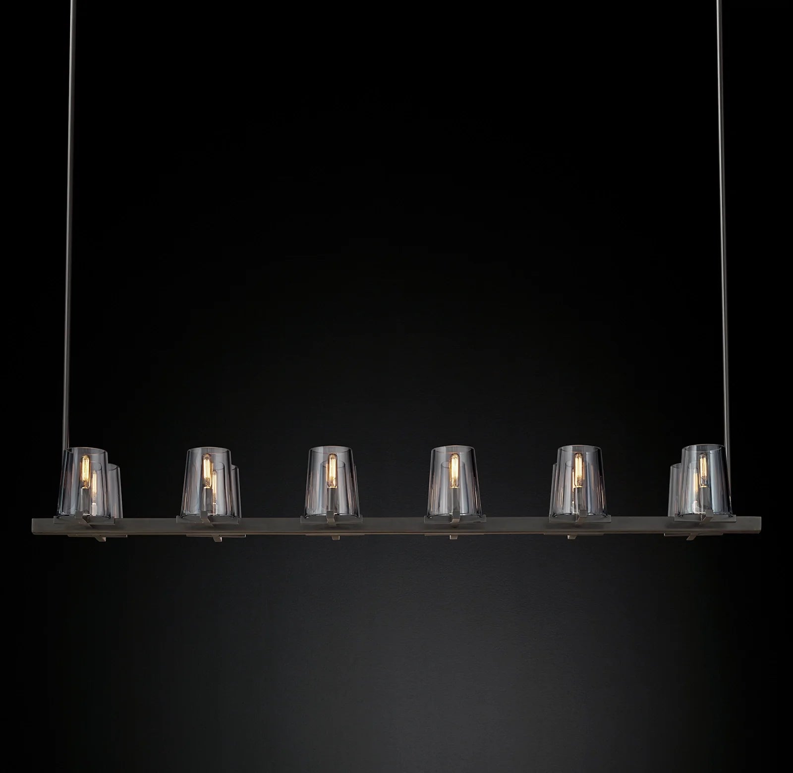 Hurricane Candle Linear Chandelier - Pauillac