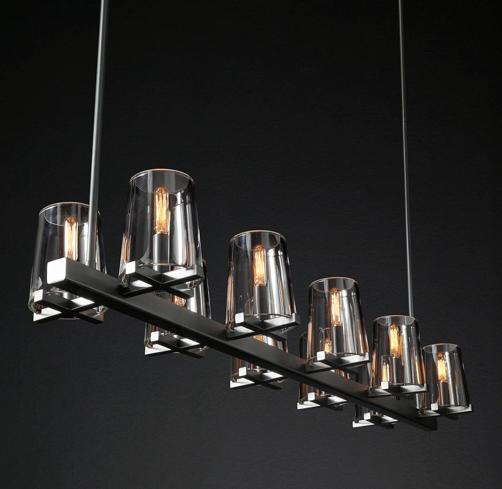 Hurricane Candle Linear Chandelier - Pauillac